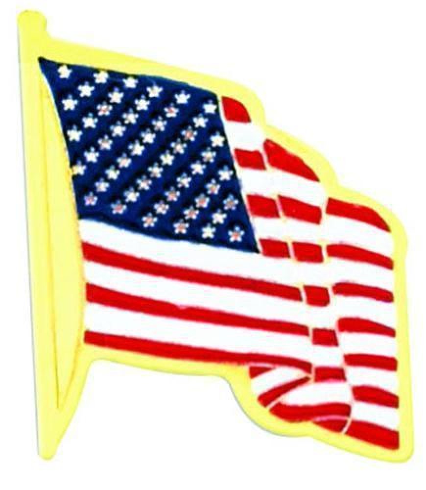 American Flag Pin — 7/8" - Gold