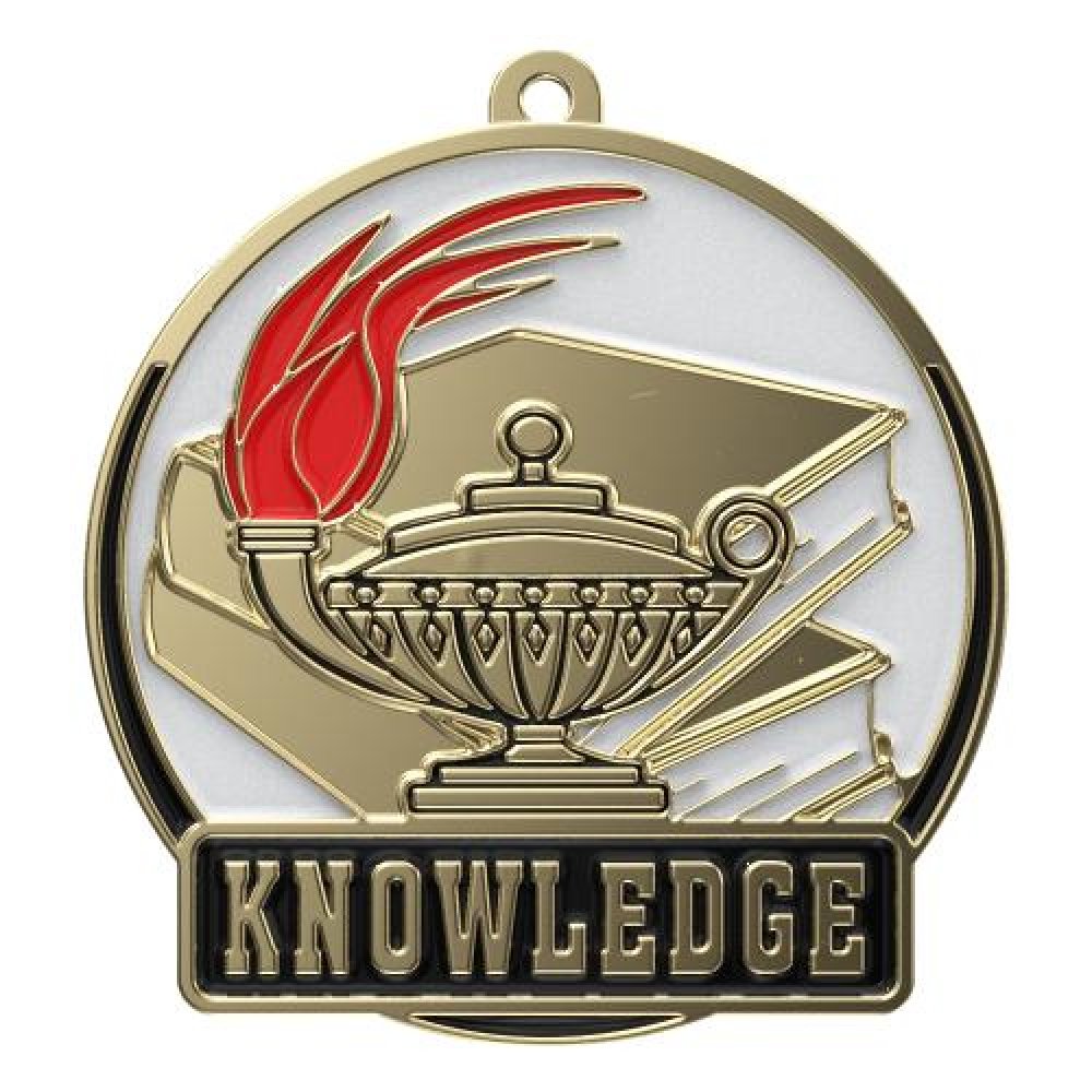 High Tech Medal -Knowledge — 2" - Gold