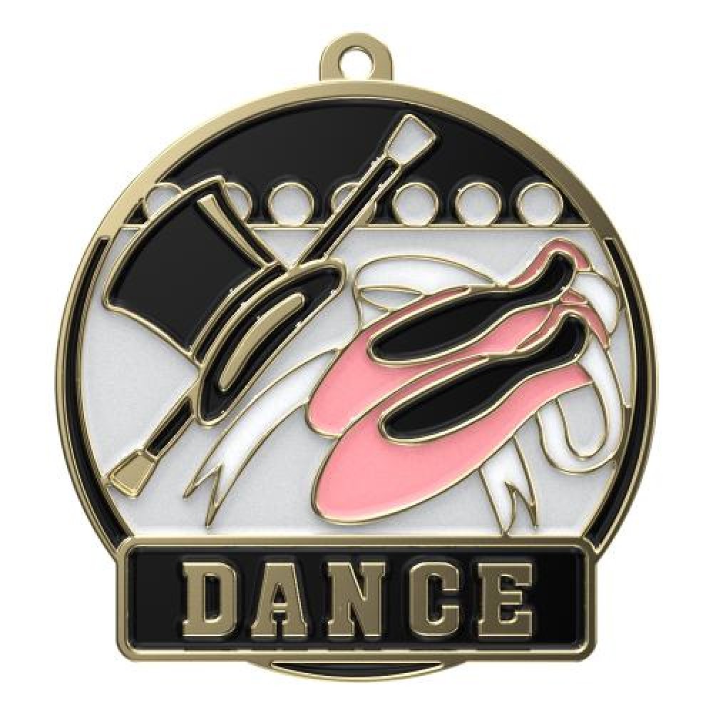 High Tech Medal -Dance — 2" - Gold