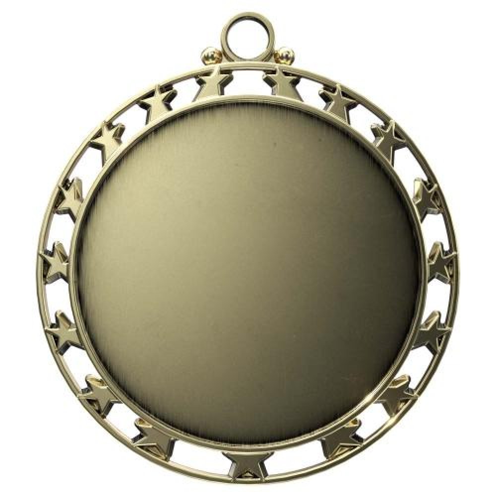 17 Star Insert Medal — 2 1/2" - Bronze