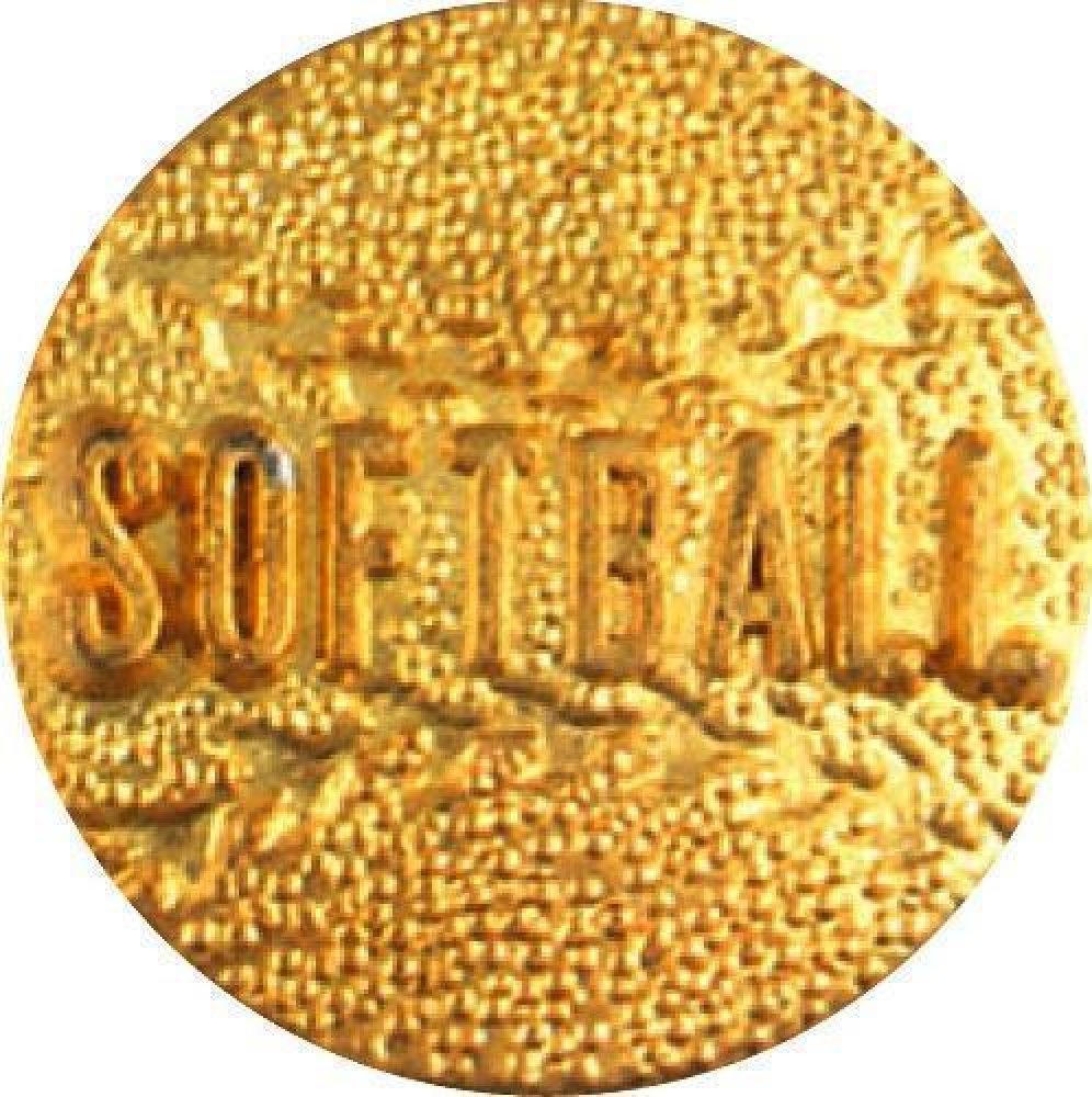 Softball — 1" - Gold