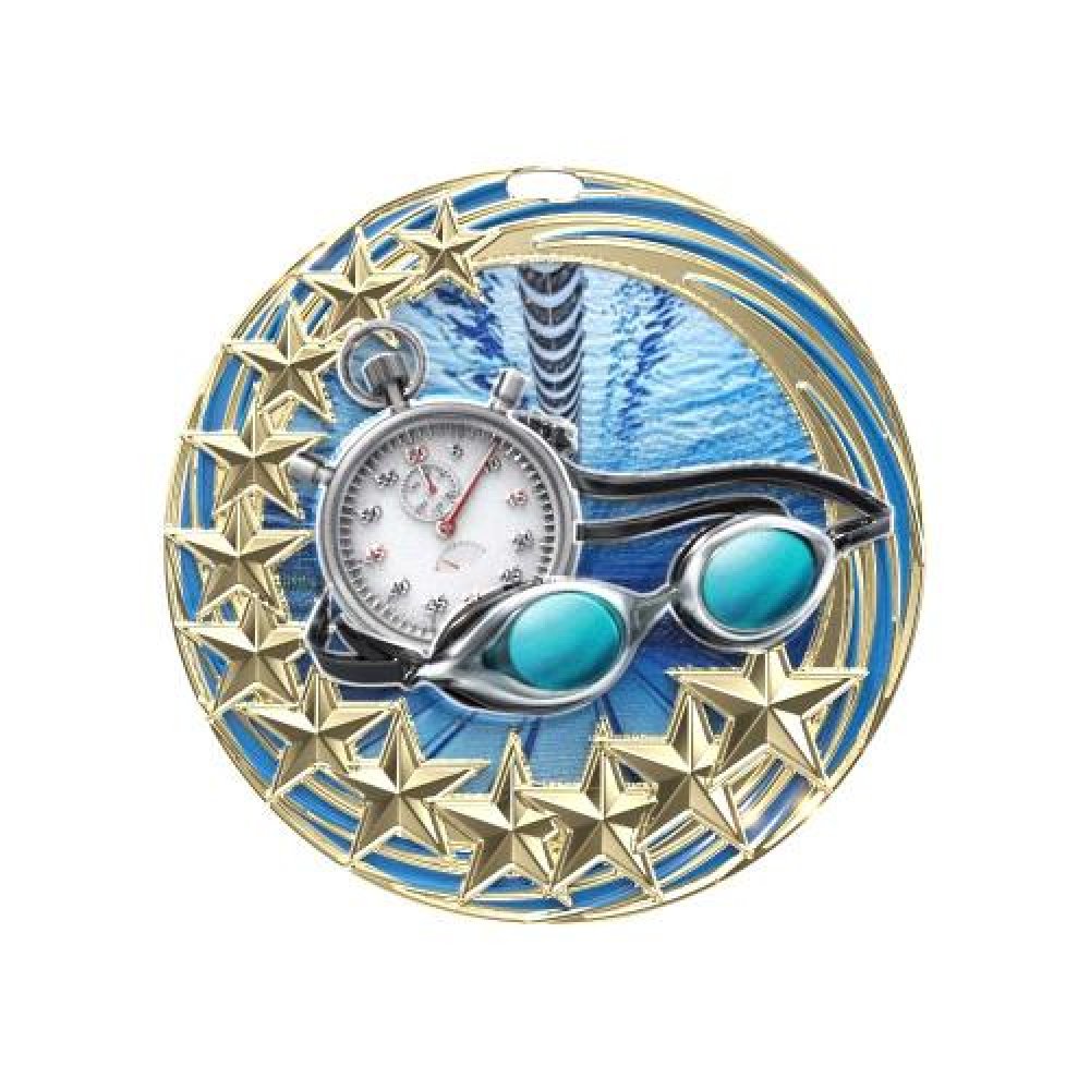 Star Blast - Swimming — Star Blast Swimming Silver 2-1/4"