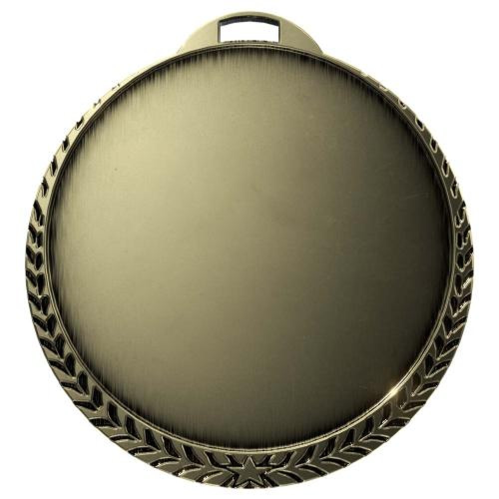 Laurel Leaf Insert Medal — 1 3/4" - Silver