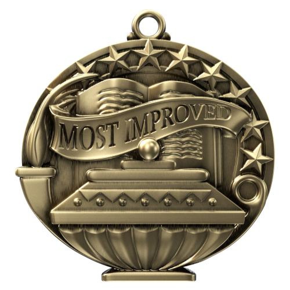 APM Medal -Most Improved — 2" - Gold