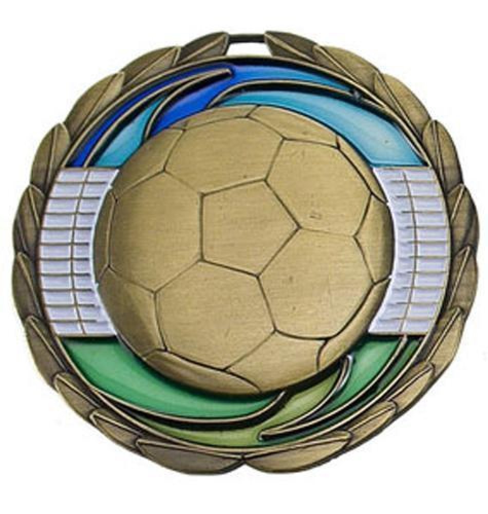 CEM Medal -Soccer — 2 1/2" - Gold