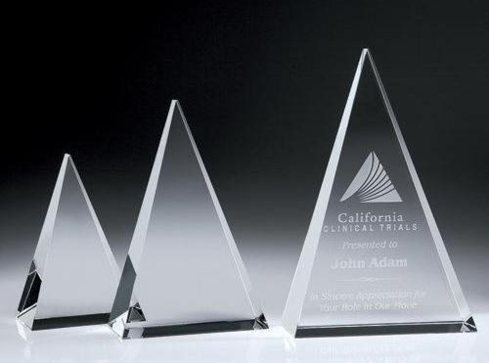 Triangle Plaque — 5-1/8"W x 2"D x 8"H