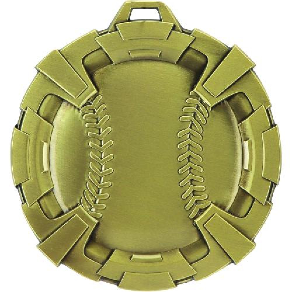 Carbonite Medal - Baseball — Silver 3"