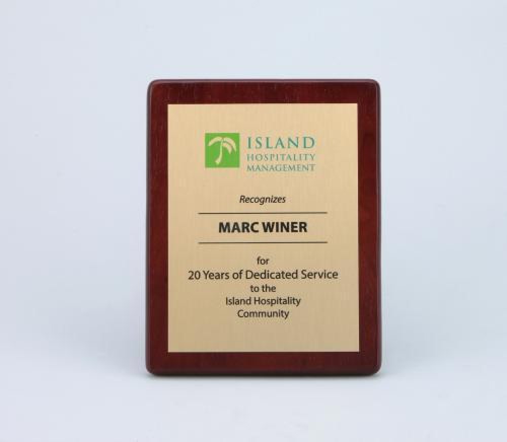 Deep Plaque — 8-1/8"W x 3/4"D x 10-1/8"H