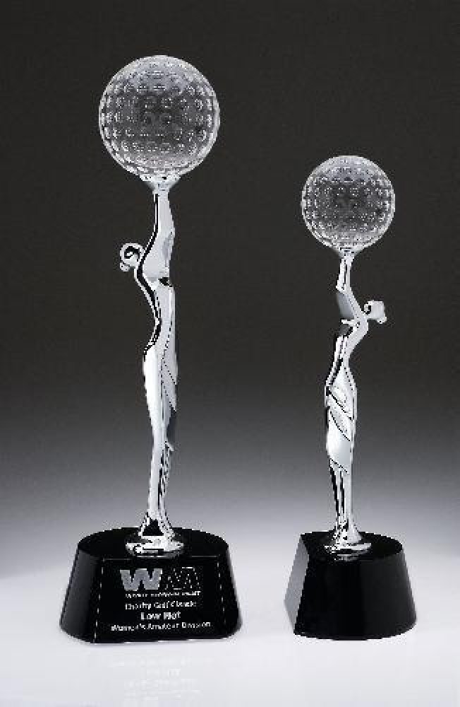 Virtuoso Crystal Award — 4"W x 3-1/2"D x 12"H