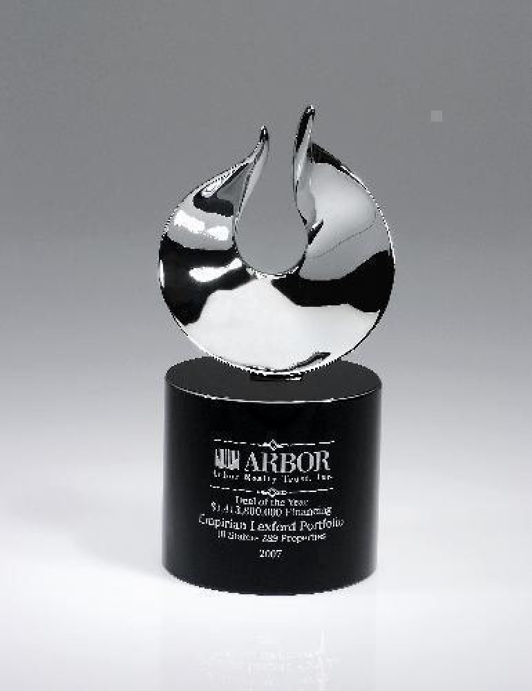 Passion Crystal Award — 4"W x 3-1/2"D x 8"H