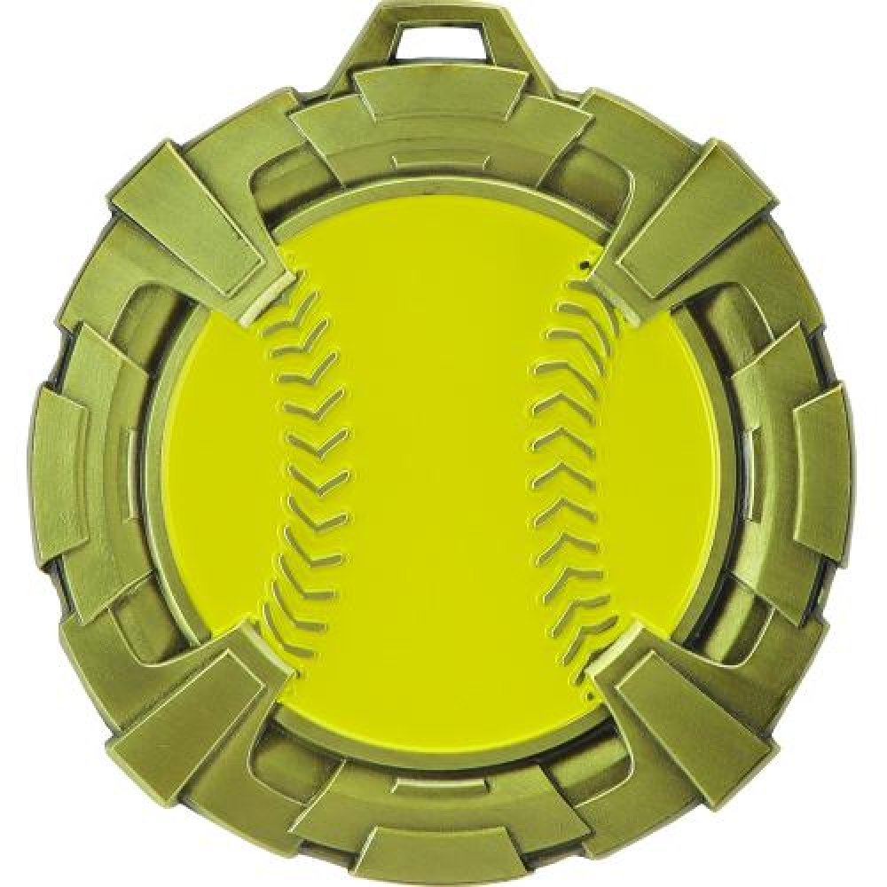 Carbonite Medal - Softball — Bronze 3"