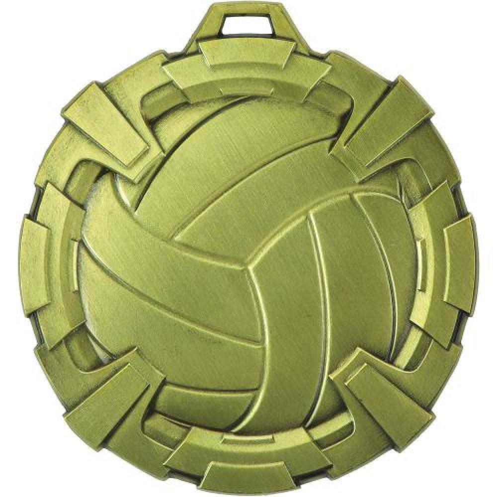 Carbonite Medal - Volleyball — Bronze 3"