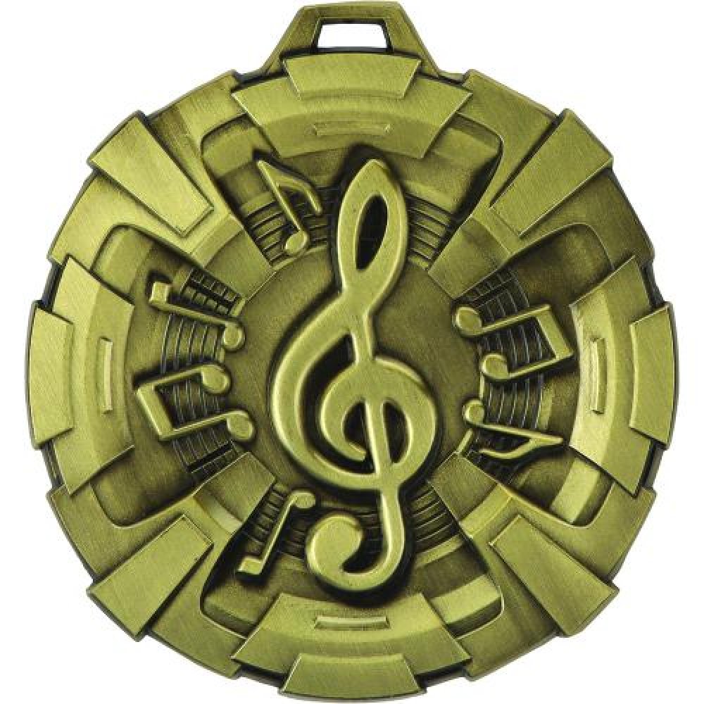 Carbonite Medal - Music — Gold 3"