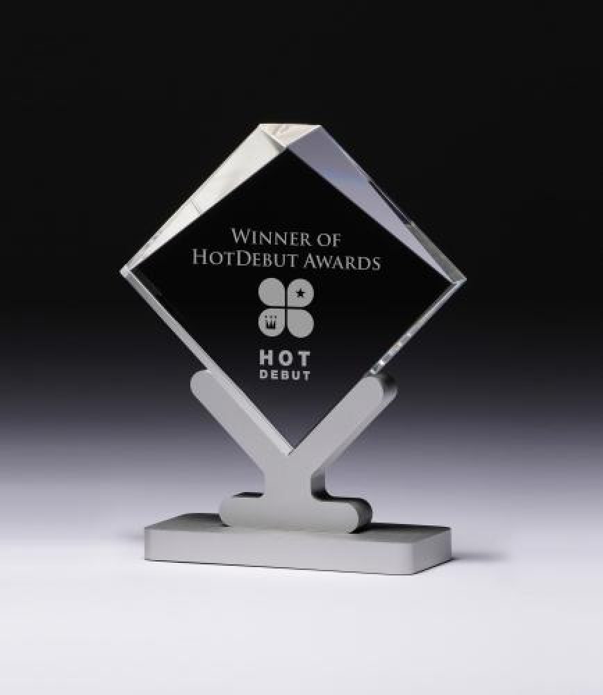 Standing Modern Plaque — 5-1/2"W X 2"D X 6-3/4"H