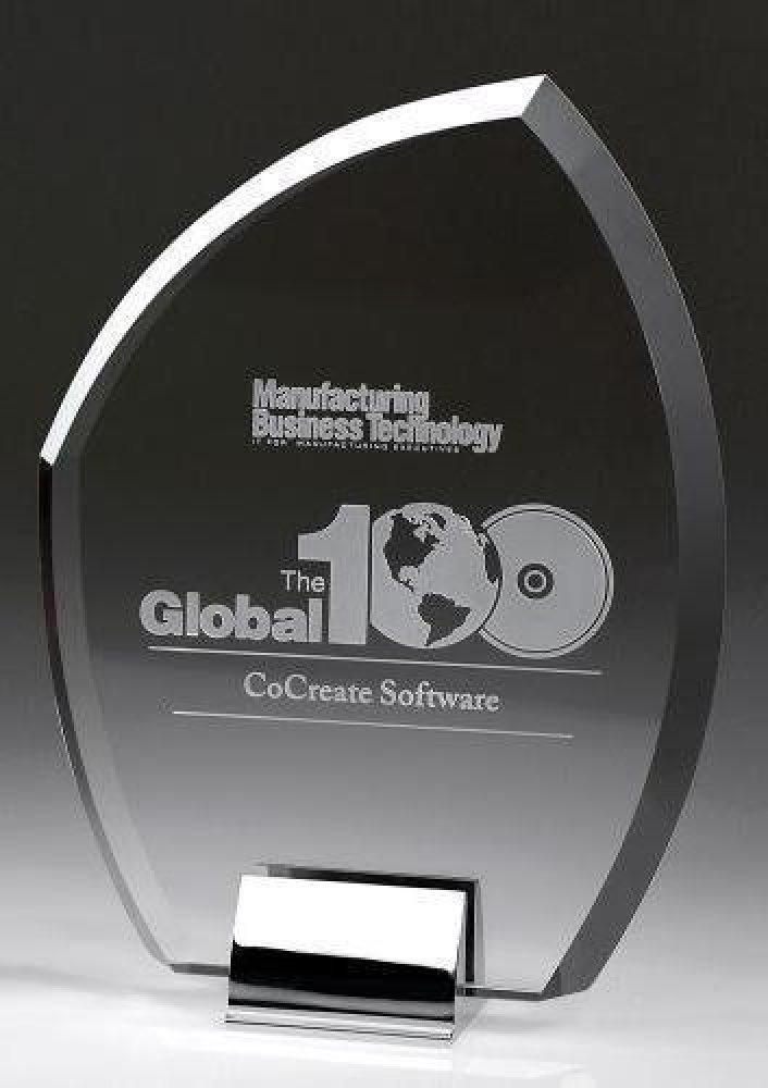Opera House Crystal Award — 7-5/8"W x 2-3/8"D x 10-1/4"