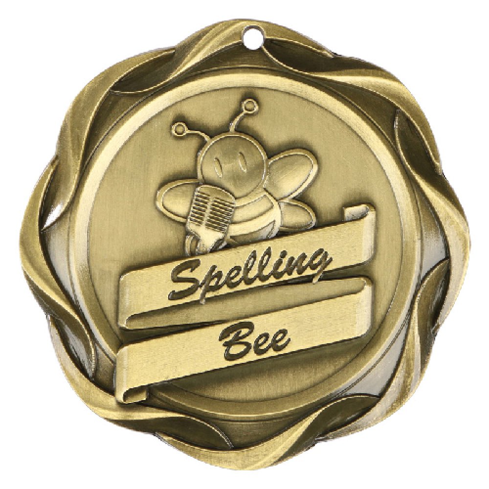 Fusion Medal - Spelling Bee — Spelling Bee Silver 3"