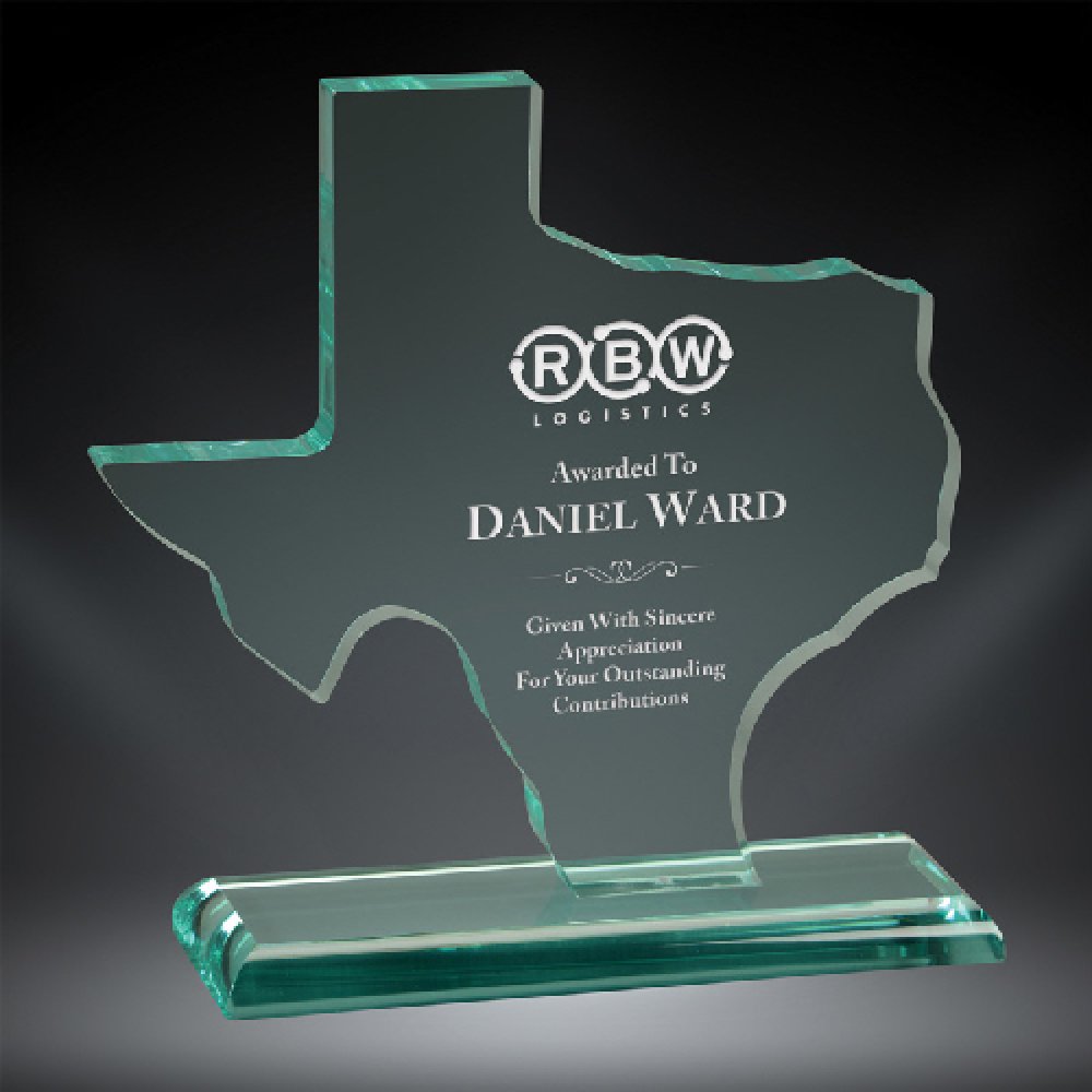 Texas Acrylic Award — Texas Acrylic Jade 7 5/8"