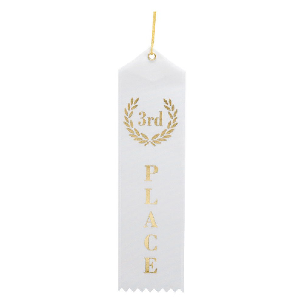Eyelet Ribbon Awards -Third Place — Third place ribbon 2" x 8"