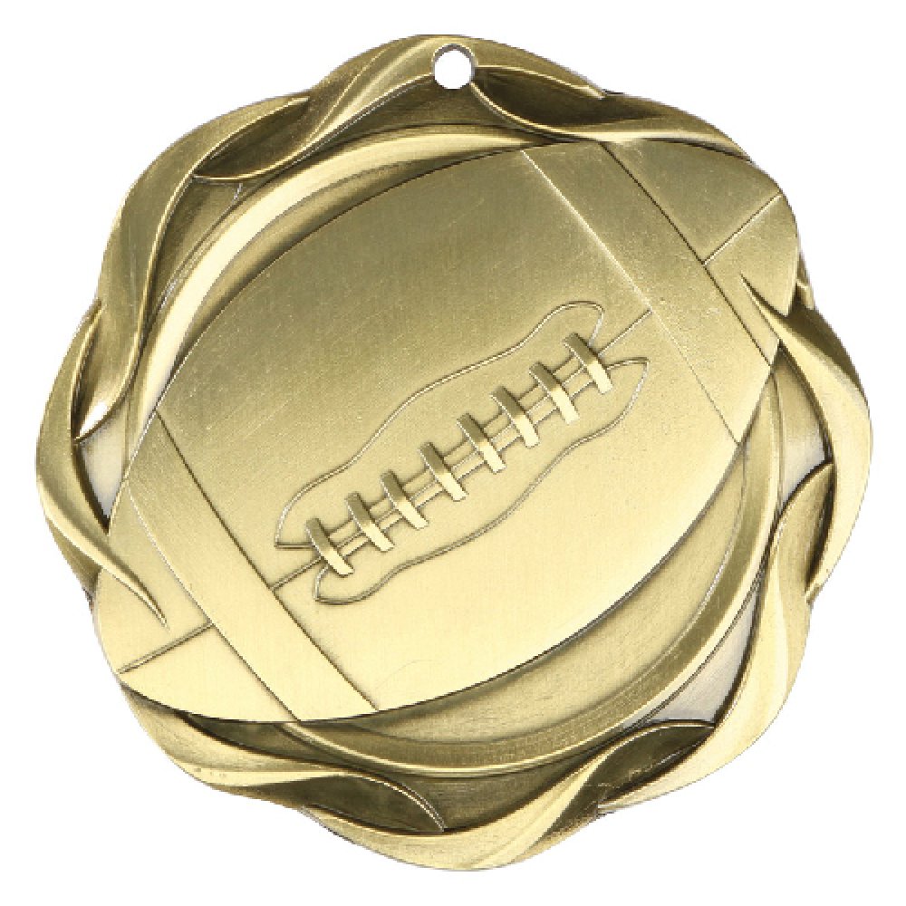Fusion Medal - Football — Football Silver 3"