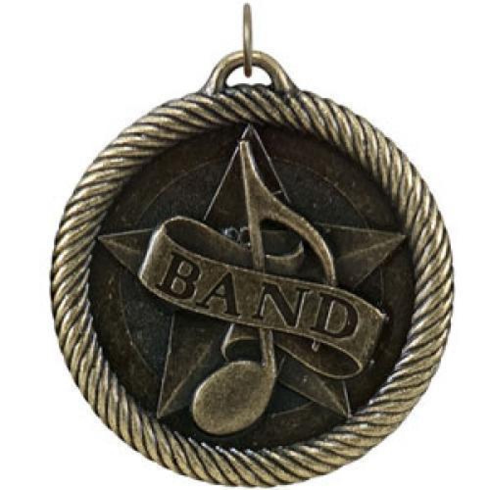 Value Medal Series Awards -Band/Music — 2" Gold Music