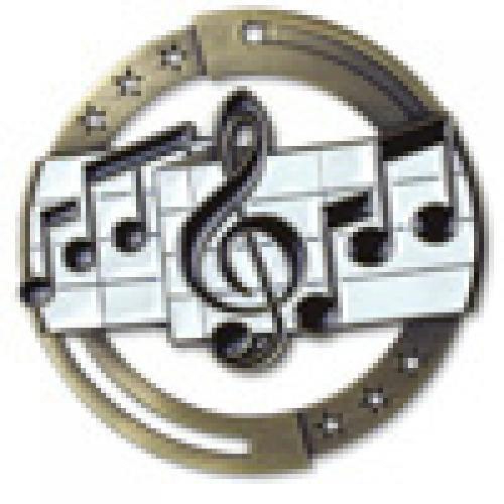 M3XL Series Medals -Music — Silver 2 3/4"