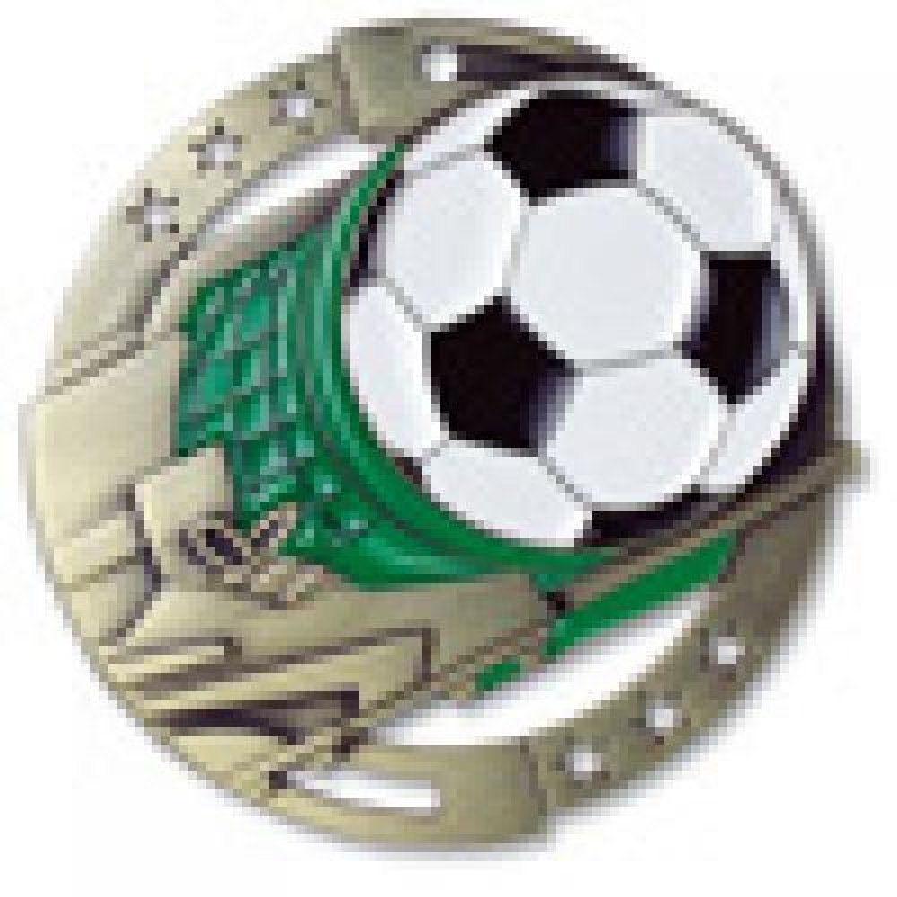 M3XL Series Medals -Soccer — Gold 2 3/4"