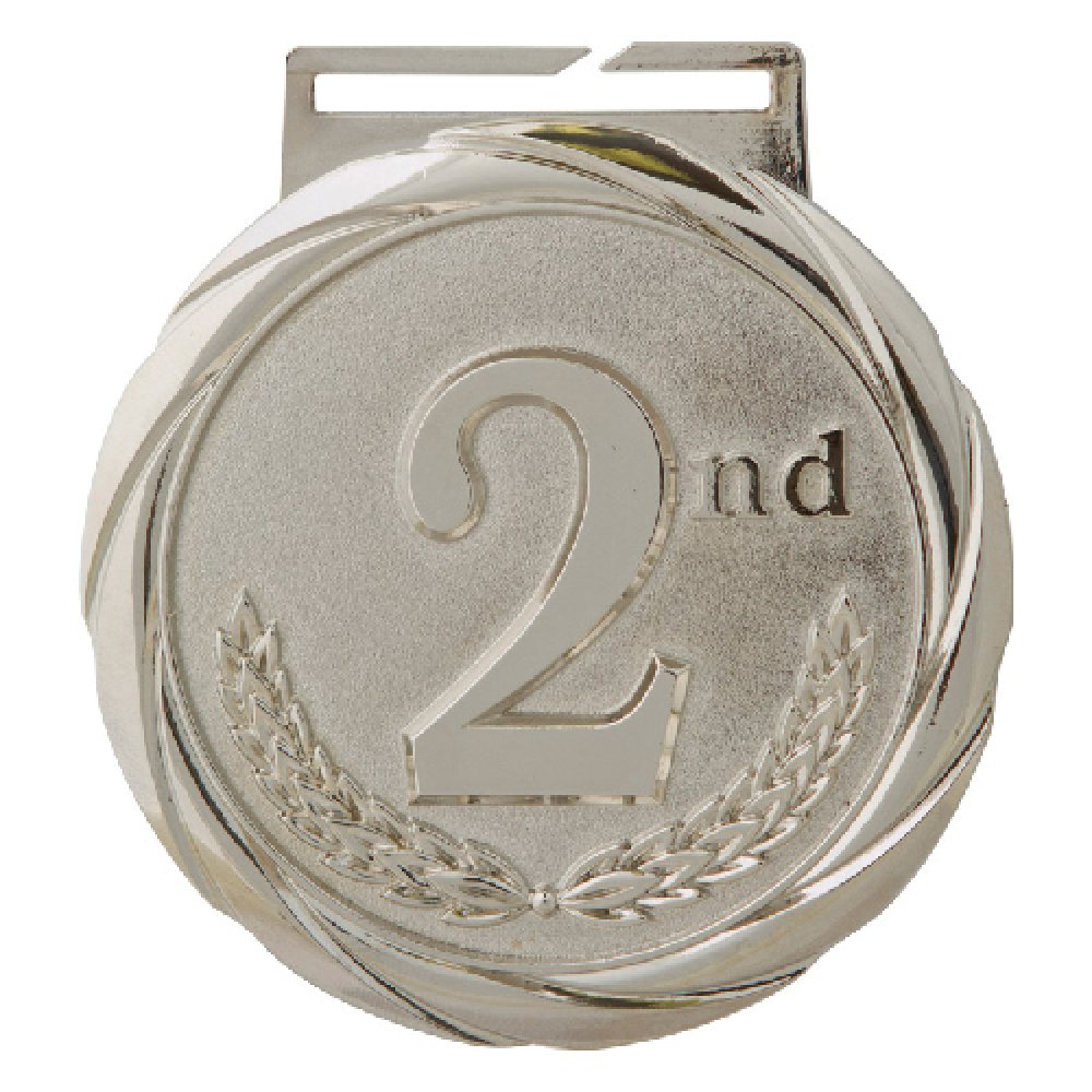 Olympic Medals - 2nd Place — 2nd Place Silver 3 1/4"