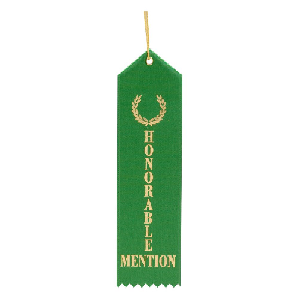 Eyelet Ribbon Awards -Honorable Mention — Honorable Mention ribbon 2" x 8"