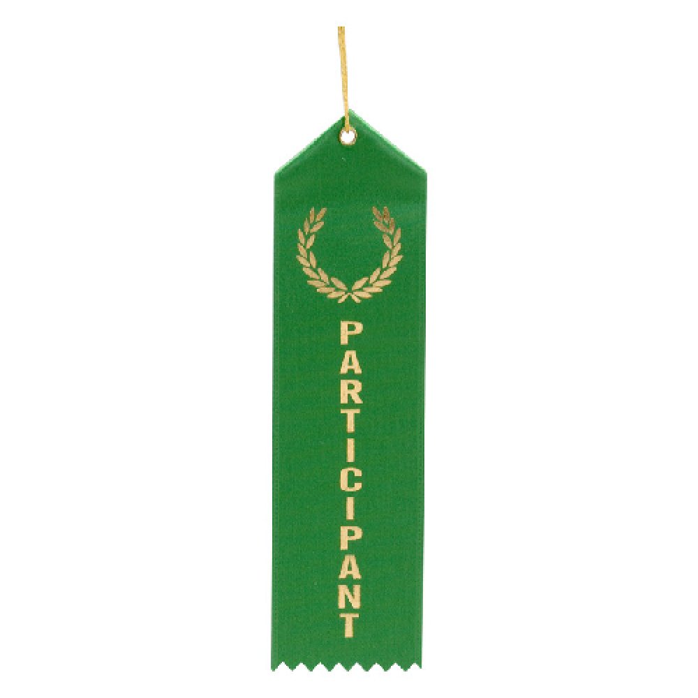 Eyelet Ribbon Awards -Participant — Participant ribbon 2" x 8"