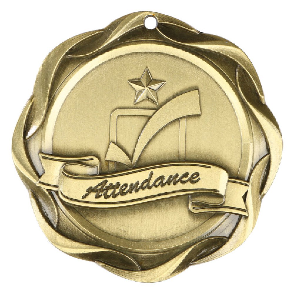 Fusion Medal - Attendance — Attendance Silver 3"