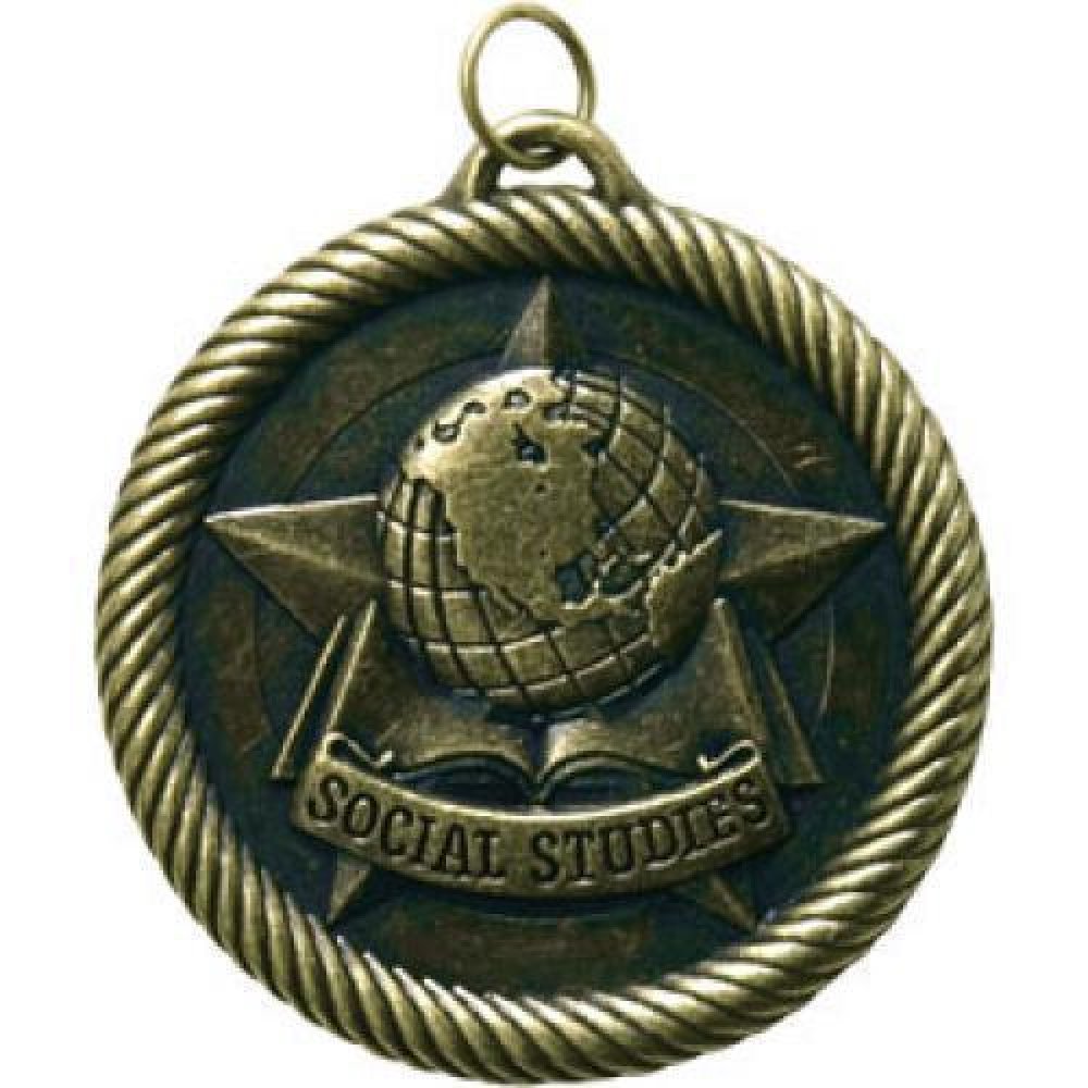 Value Medal Series Awards -Social Studies — 2" Bronze