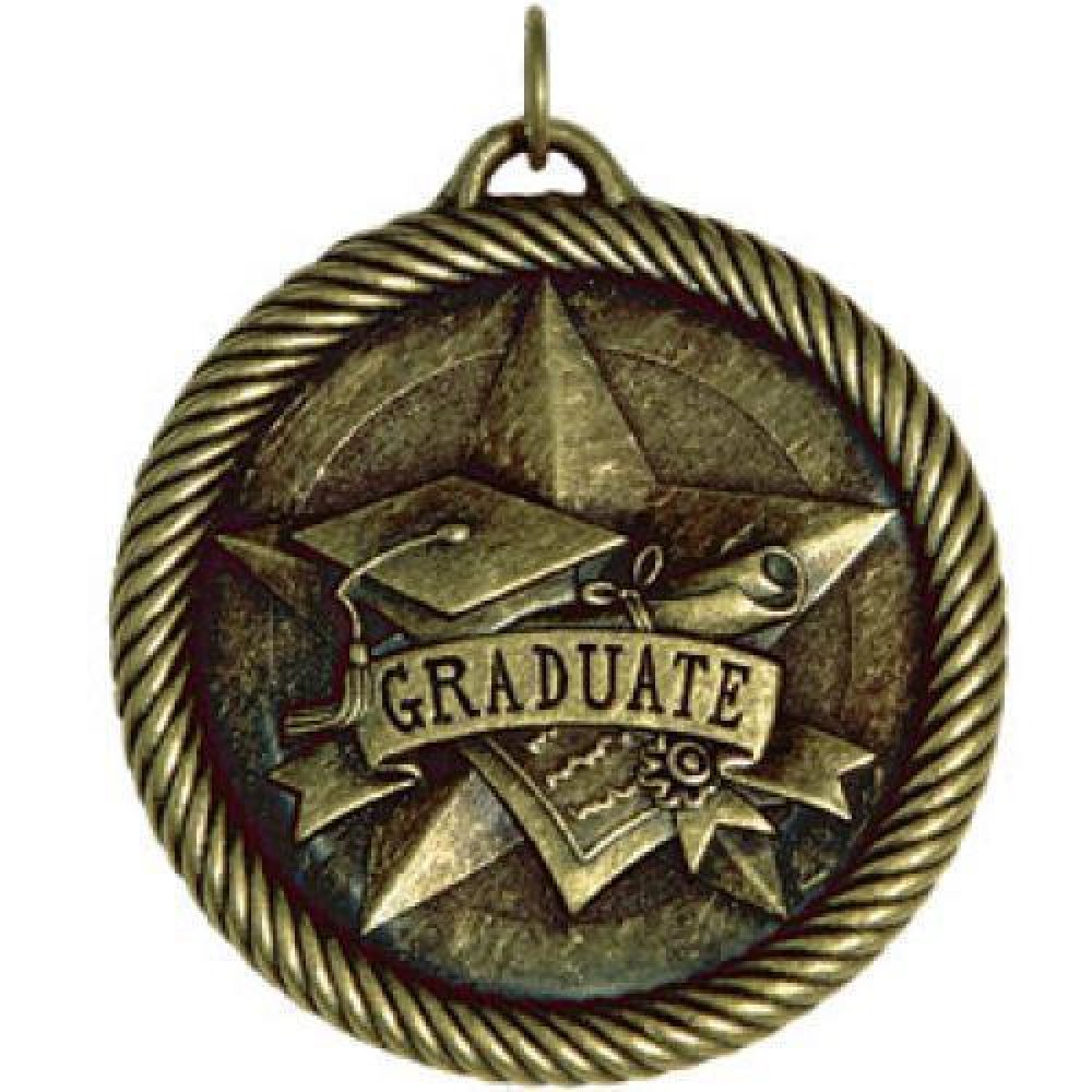 Value Medal Series Awards -Graduate / Academic Excellence — 2" Silver Academic Excelence