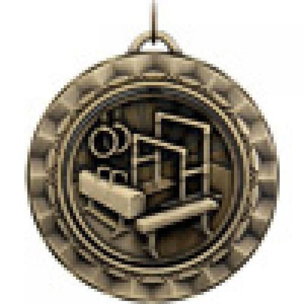 Spinner Medals -Gymnastics — Gold 2"