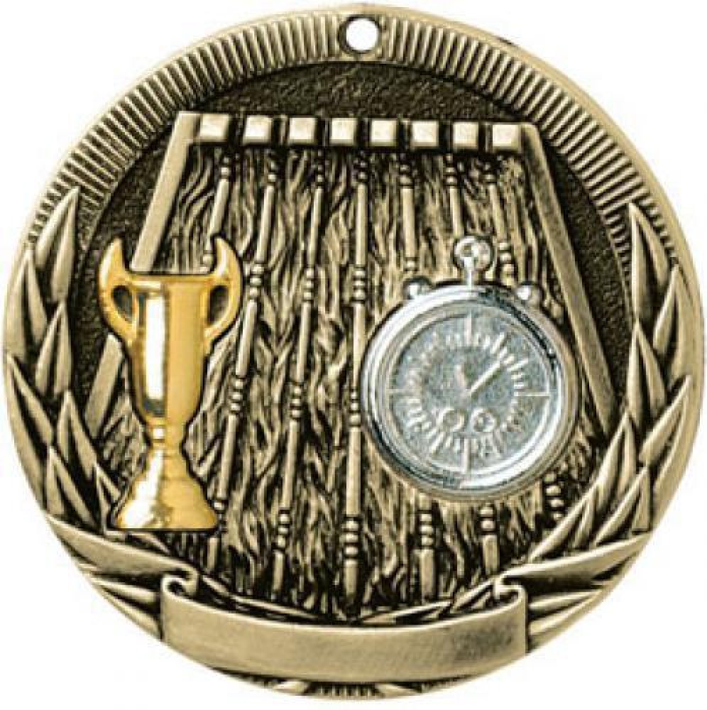 Tri-Colored Series Medals -Swimming — 2" Gold