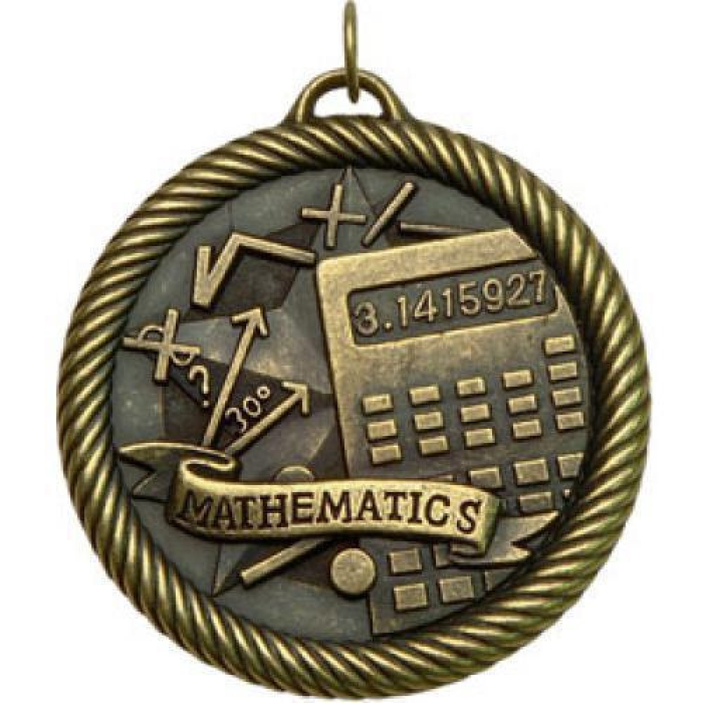 Value Medal Series Awards -Mathematics — 2" Gold Mathematics