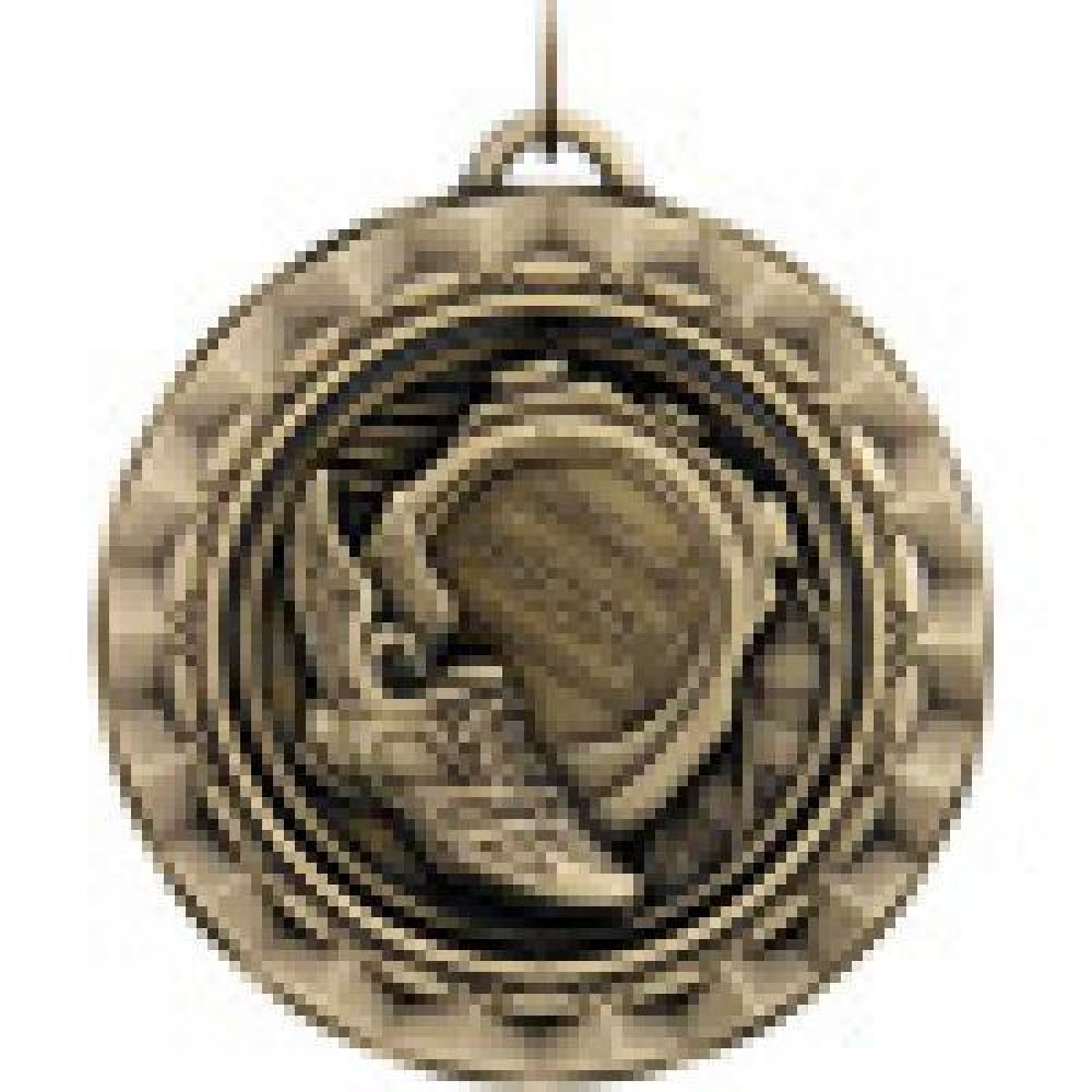 Spinner Medals -Track — Gold 2"