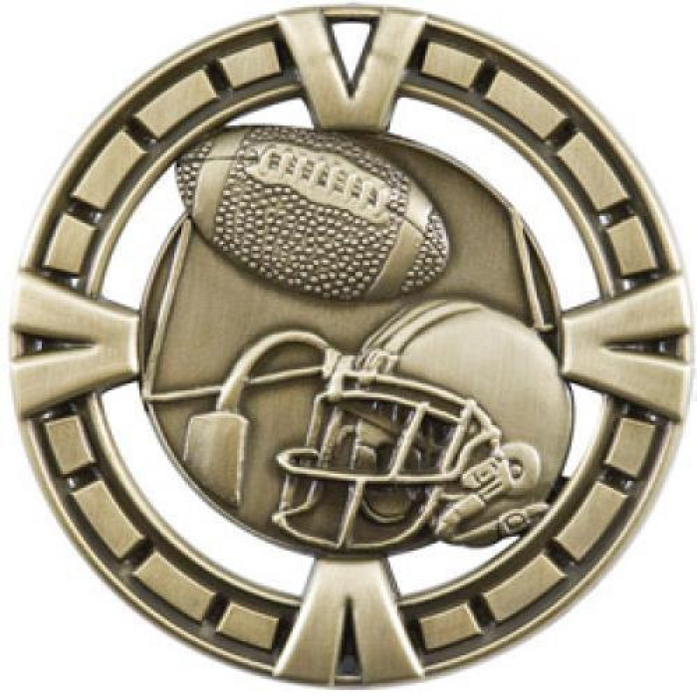 BG Series Medal Awards -Football — 2 1/2" Silver