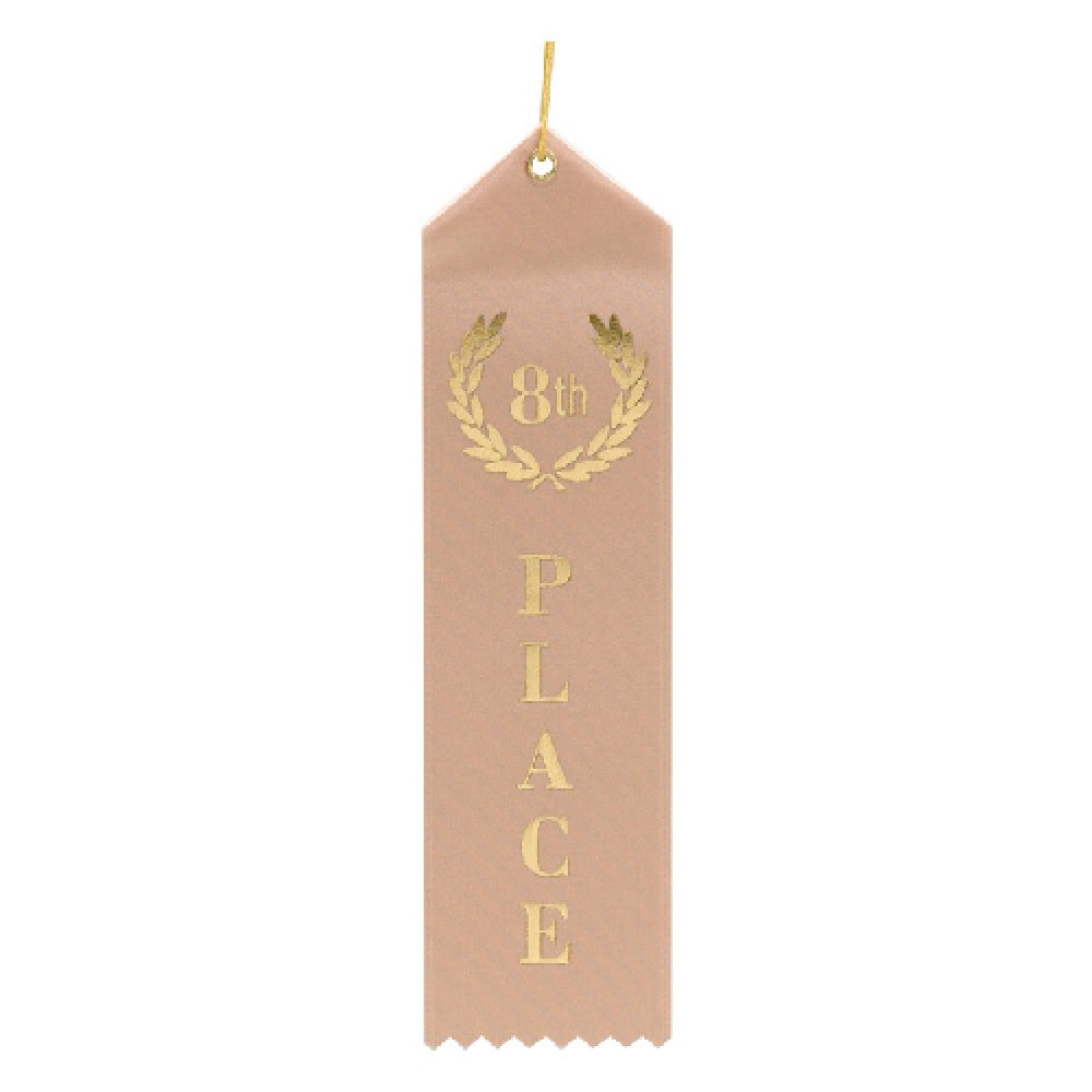 Eyelet Ribbon Awards -Eighth Place — Eighth place ribbon 2" x 8"