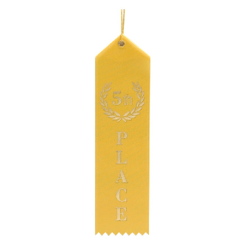 Eyelet Ribbon Awards -Fifth Place — Fifth place ribbon 2" x 8"