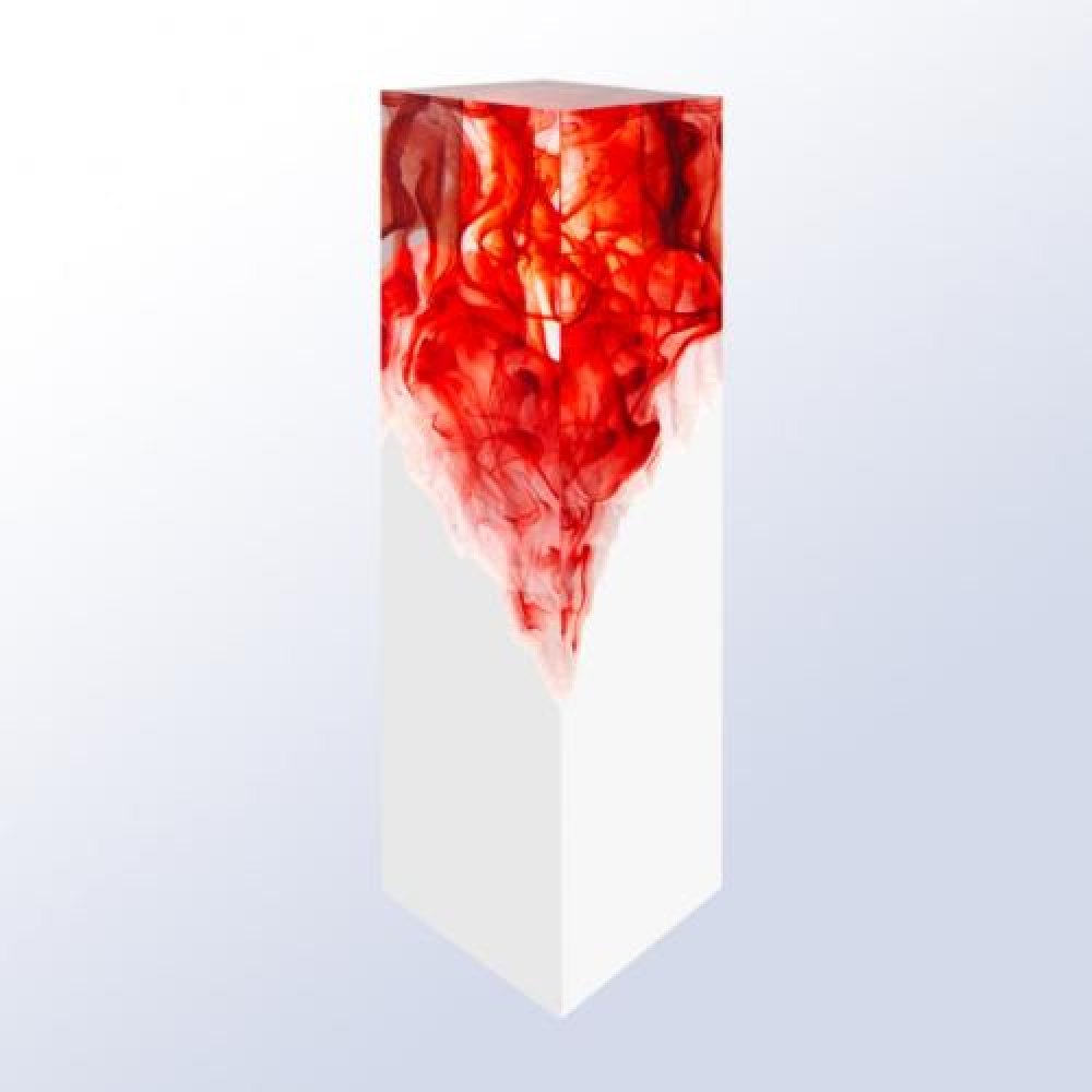 Resin Red — 9-5/8"H x 2-1/8"SQ