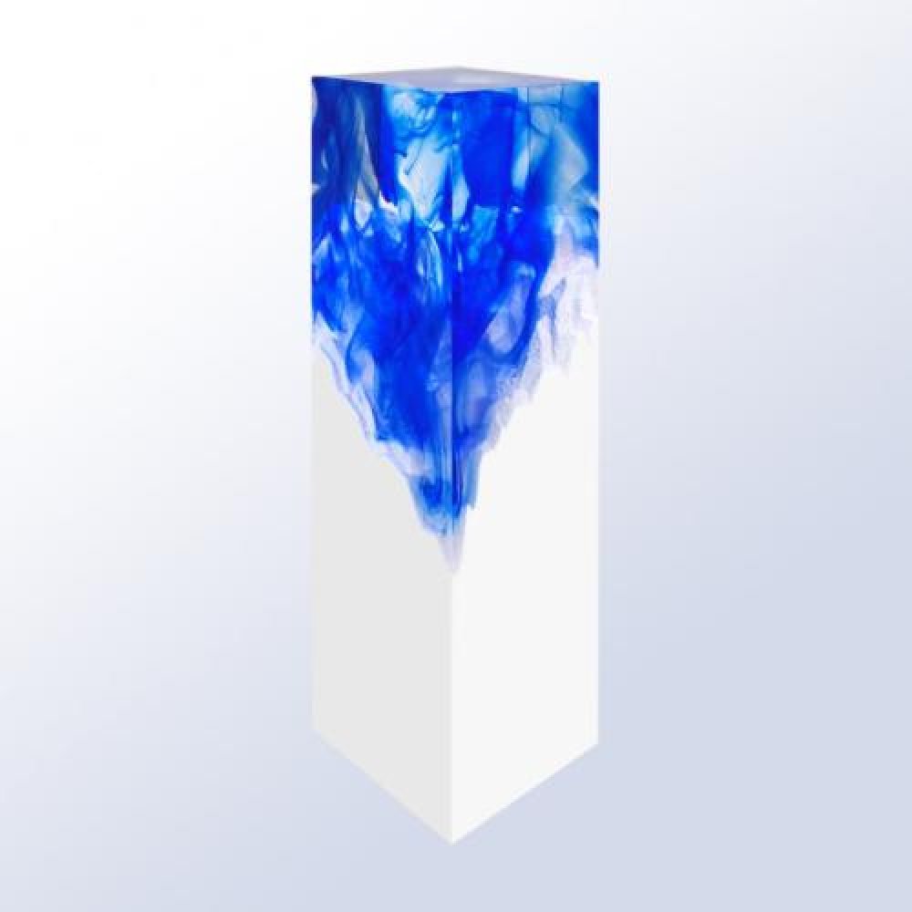 Resin Blue — 9-5/8"H x 2-1/8"SQ