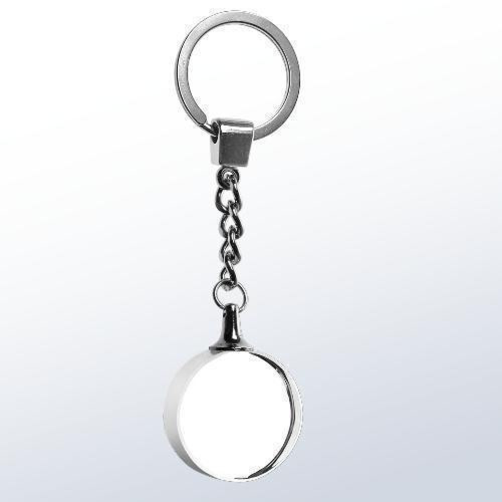 Circle Treasure Keychain — 1-1/8"H x 1-1/8"W x 1/2"D