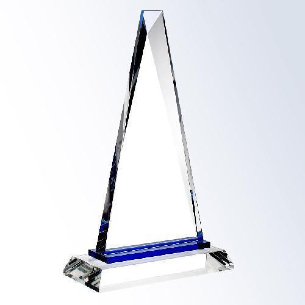 Blue Paramount - Crystal Base — 10"H x 6"W X 2-1/2"D