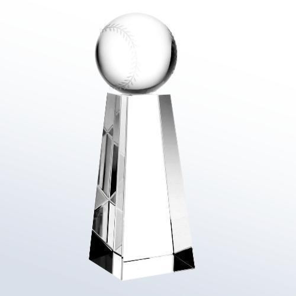 Championship Baseball Trophy — 8"H x 2-3/8"W x 2-3/8"D