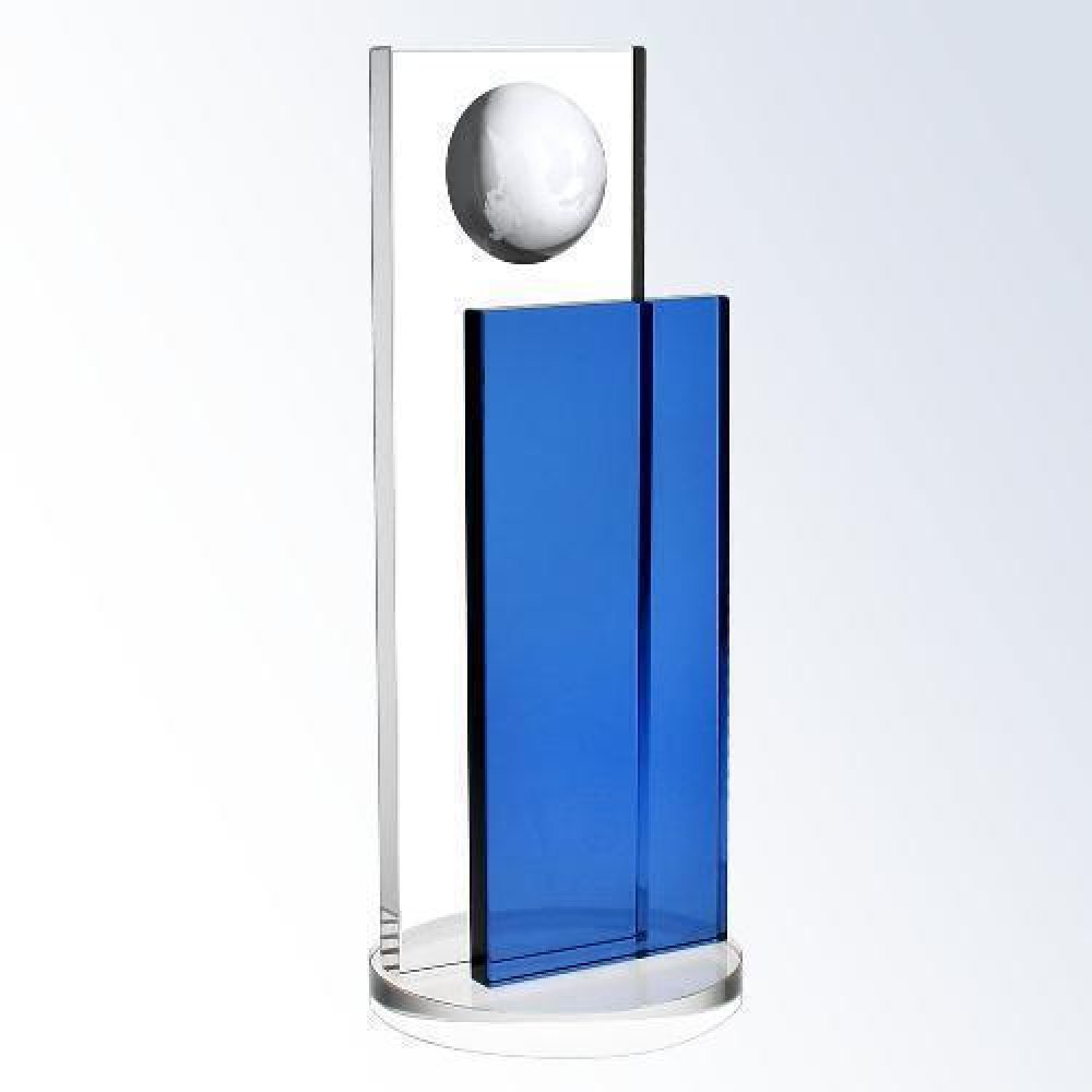 Blue Endeavor Globe — 10"H x 4"W x 4"D