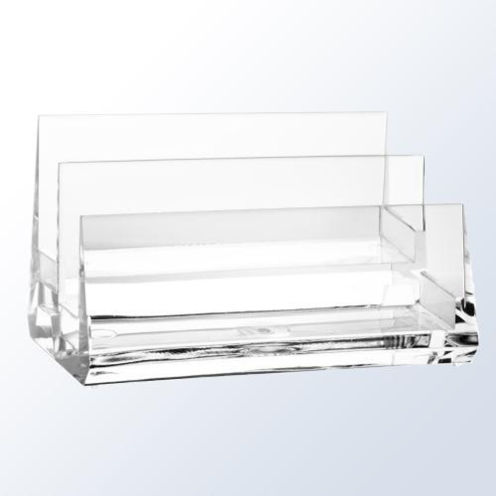 2-Tiered Business Card Holder — 3-3/4"H x 2-1/2"W x 2-1/8"D