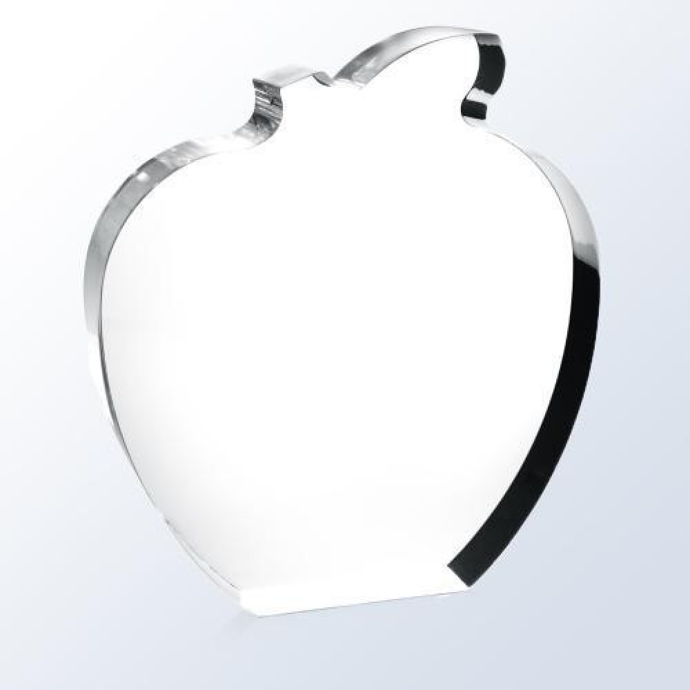 Acrylic Apple — 4-1/2"H x 4"W x 1"D