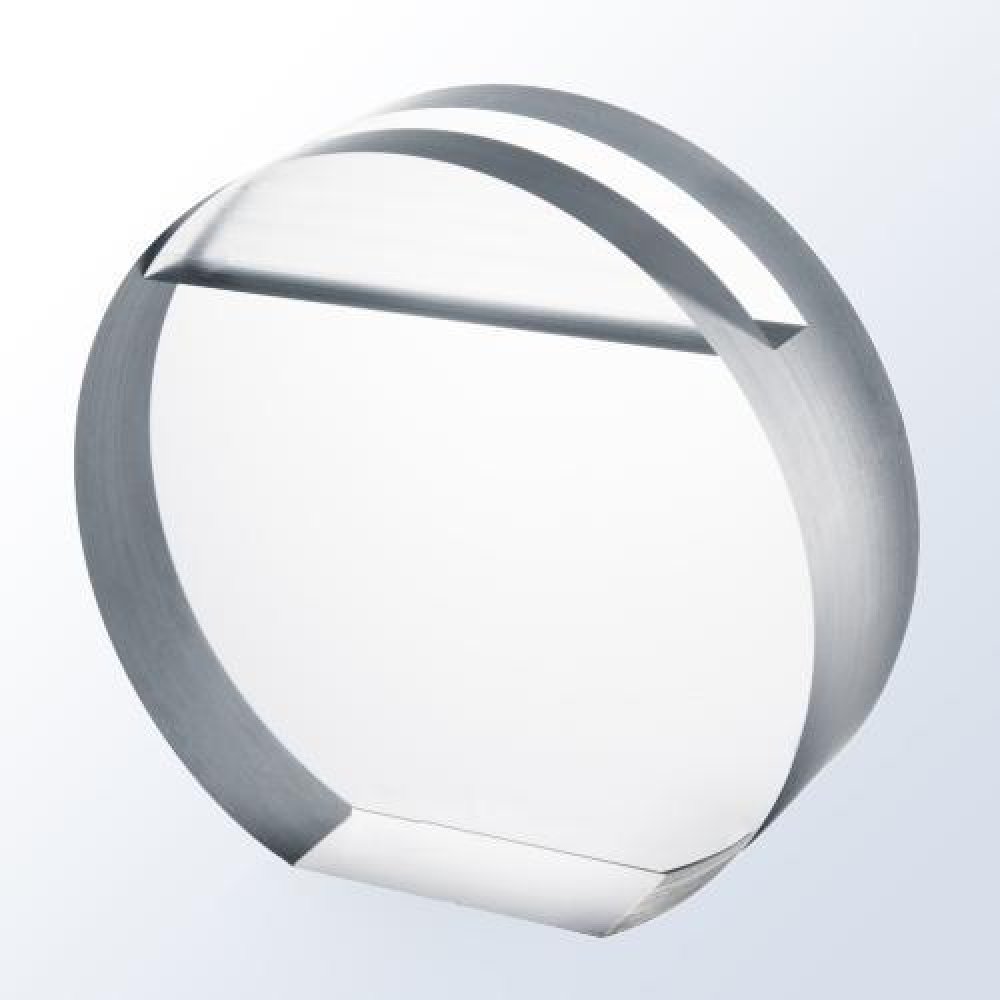 Acrylic Circle Cardholder — 3-1/8"H x 3-1/8"W x 1"D