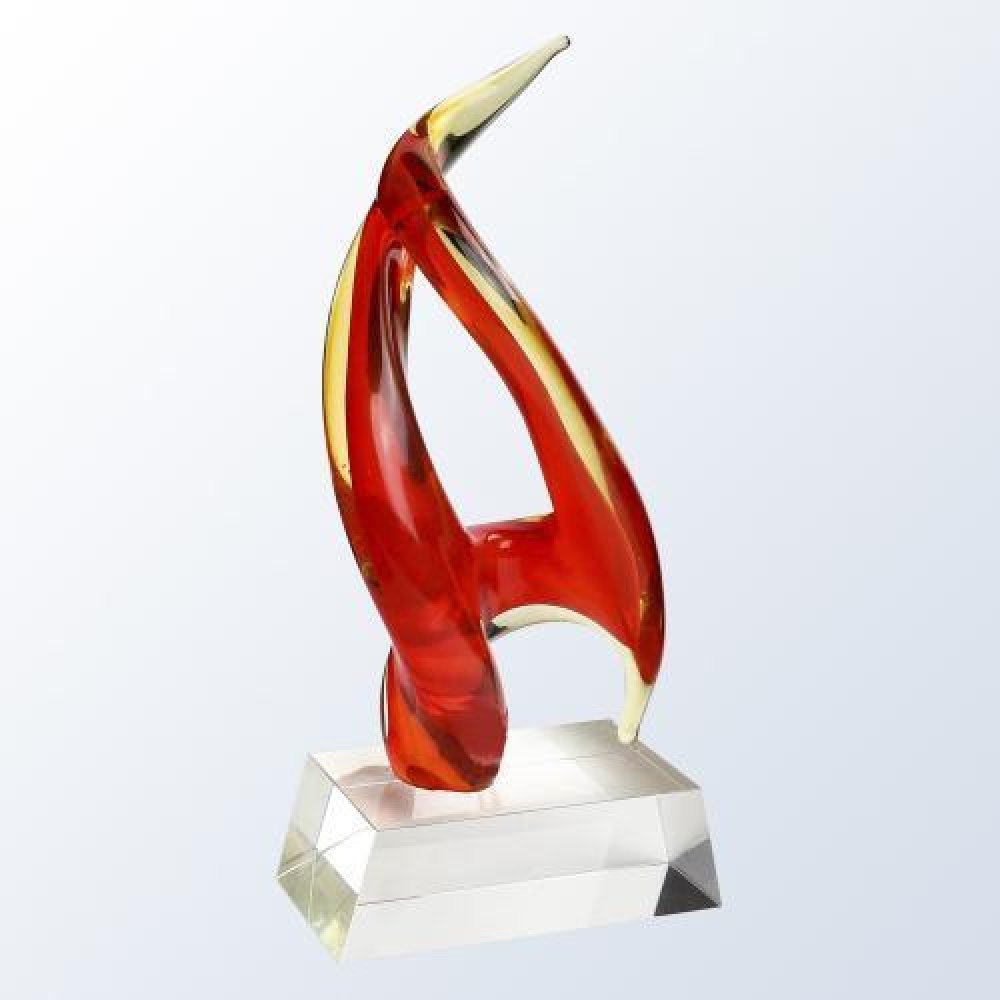 Inferno w/ Crystal Base — 12-1/2" x 6" x 3"