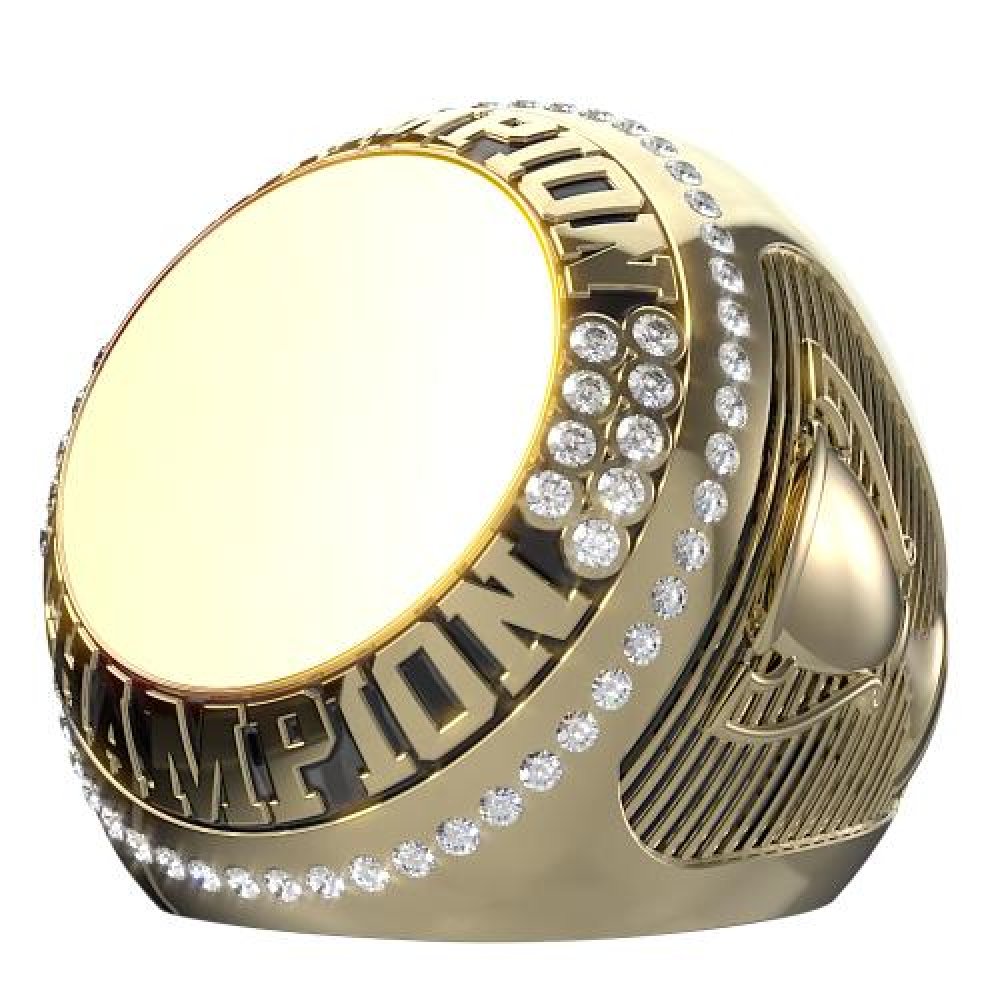 Bright Plated Triumph Ring Shank — Bright Silver Finalist Triumph Ring Shank